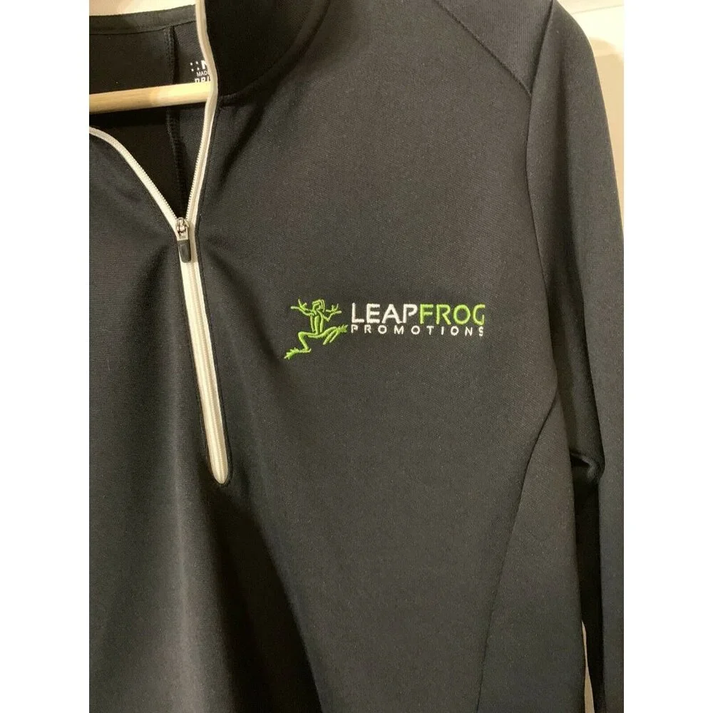 NIKE Golf Dri-Fit Black Long Sleeve Pullover Jacket Leapfrog Promotions‎ Mens XL